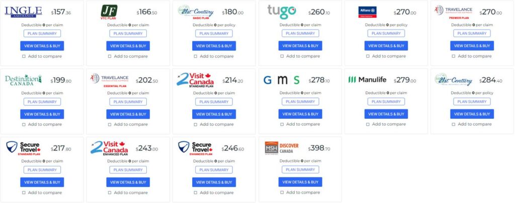 Travel insurance quote online